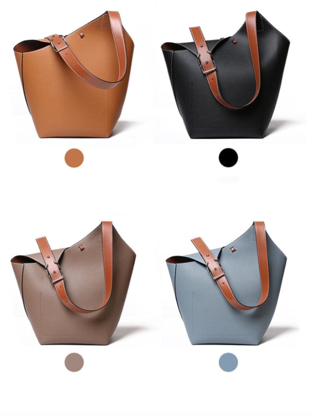 RomyTisa like new genuine leather asymmetrical shoulder bag